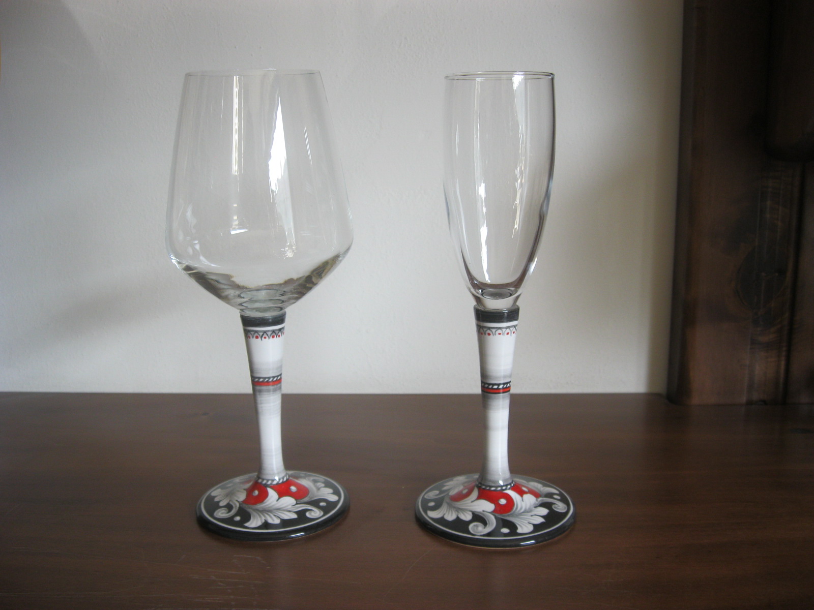 Wine Glass dec.VARIO NERO ROSSO