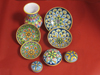 Vase, bowls and boxes